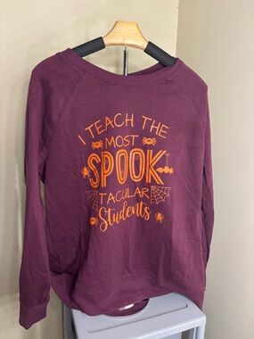 Teacher Halloween Graphic Sweatshirt